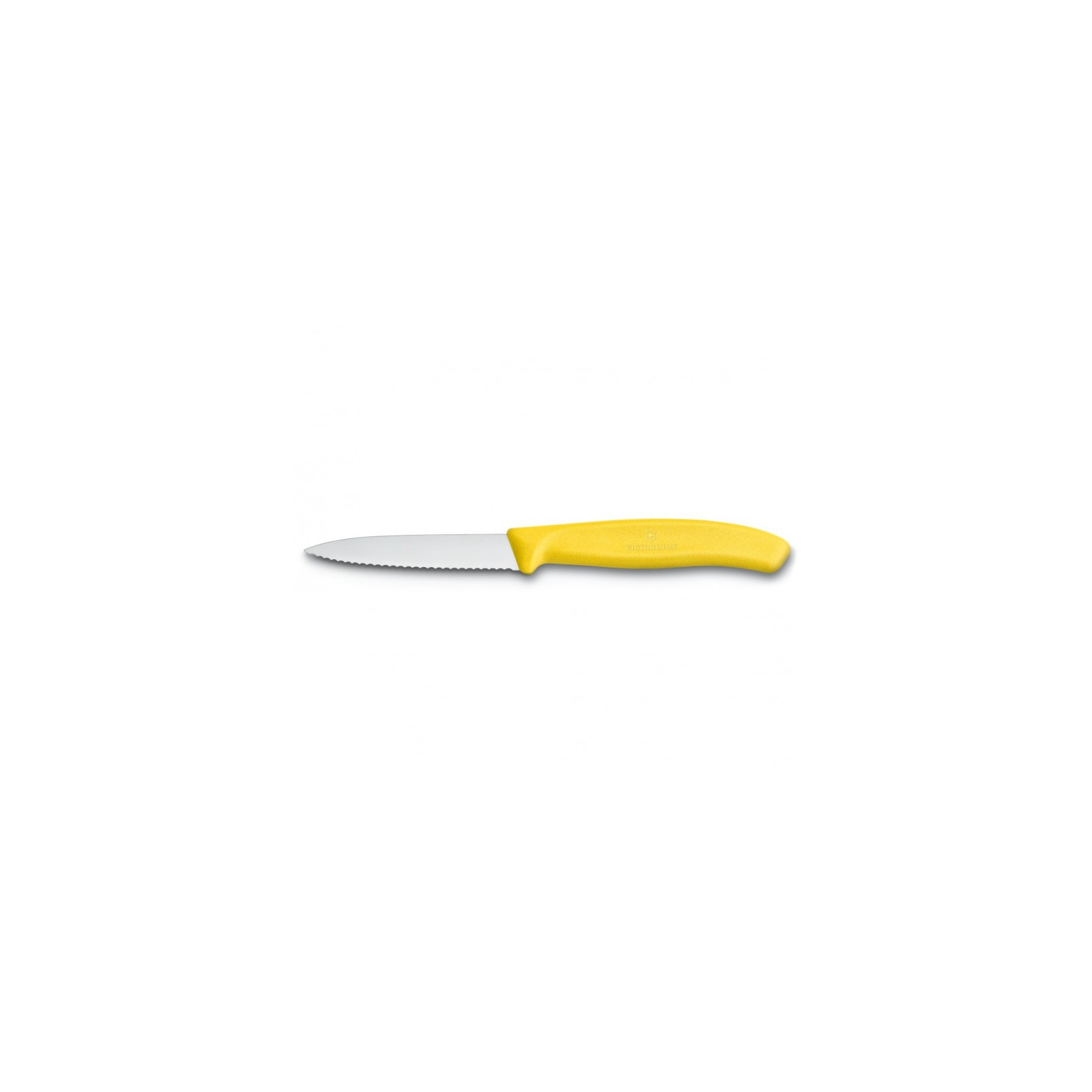 Кухонний ніж Victorinox SwissClassic для нарезки 8 см, волнистое лезвие, желтый (6.7636.L118)