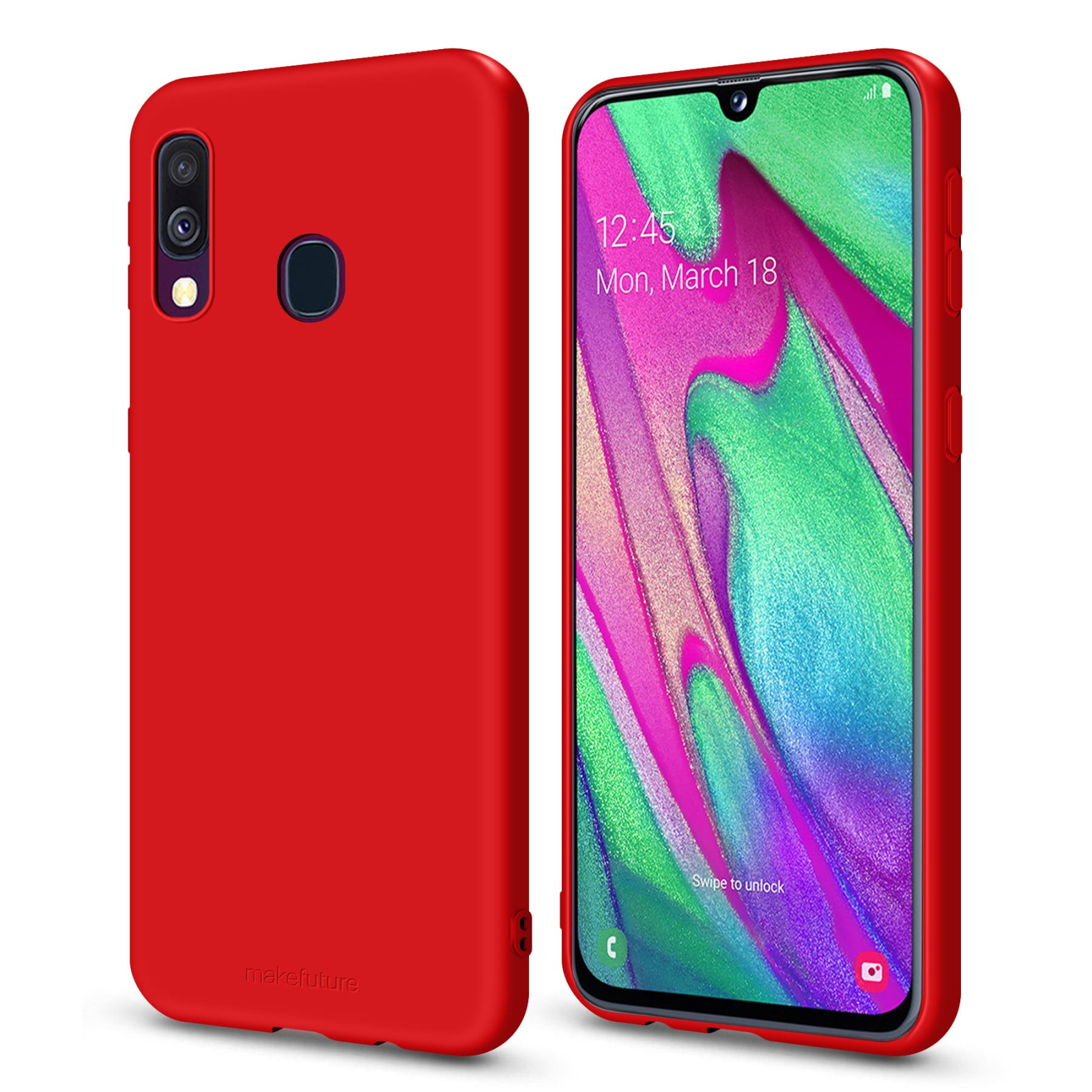 Чехол для мобильного телефона MakeFuture Flex Case (Soft-touch TPU) Samsung A40 Red (MCF-SA405RD) изображение 4