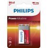 Батарейка Philips Крона 6LR61 Power Alkaline * 1 (6LR61P1B/10)
