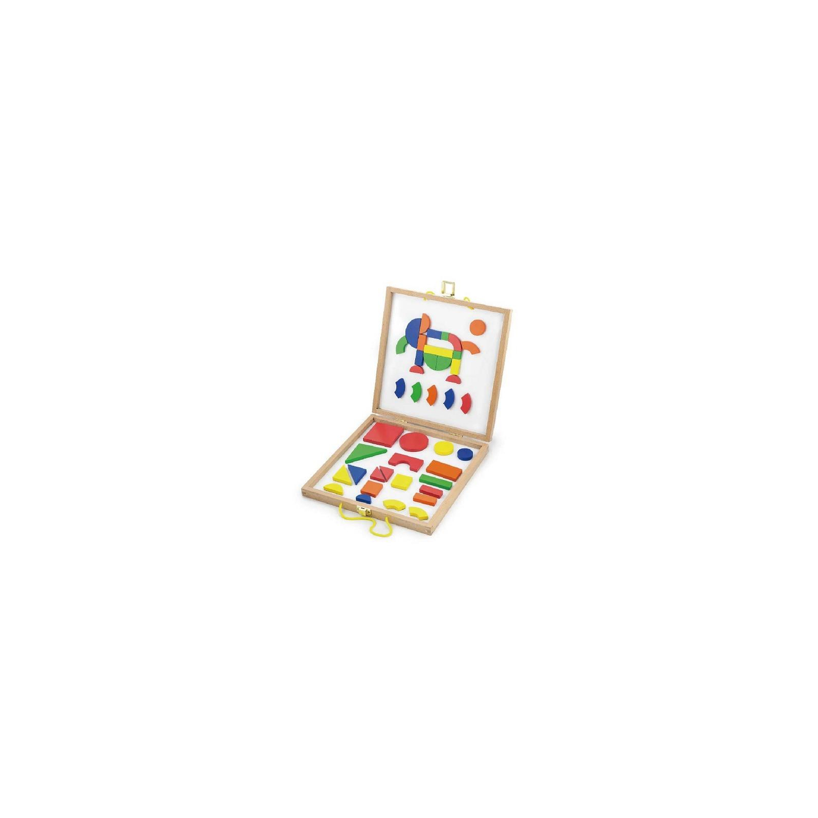 Развивающая игрушка Viga Toys Формы и цвет Набор магнитных блоков (59687) изображение 2