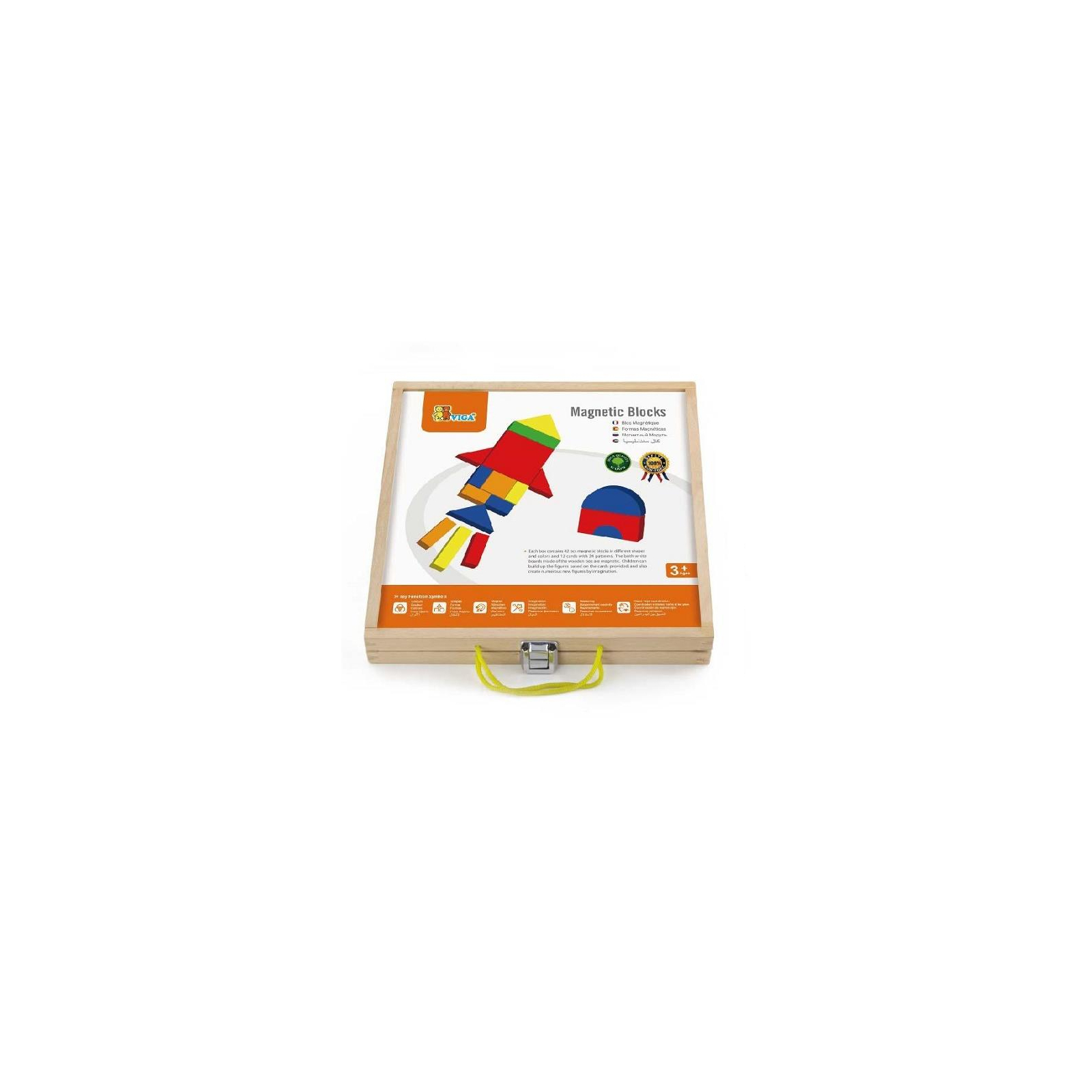 Развивающая игрушка Viga Toys Формы и цвет Набор магнитных блоков (59687)