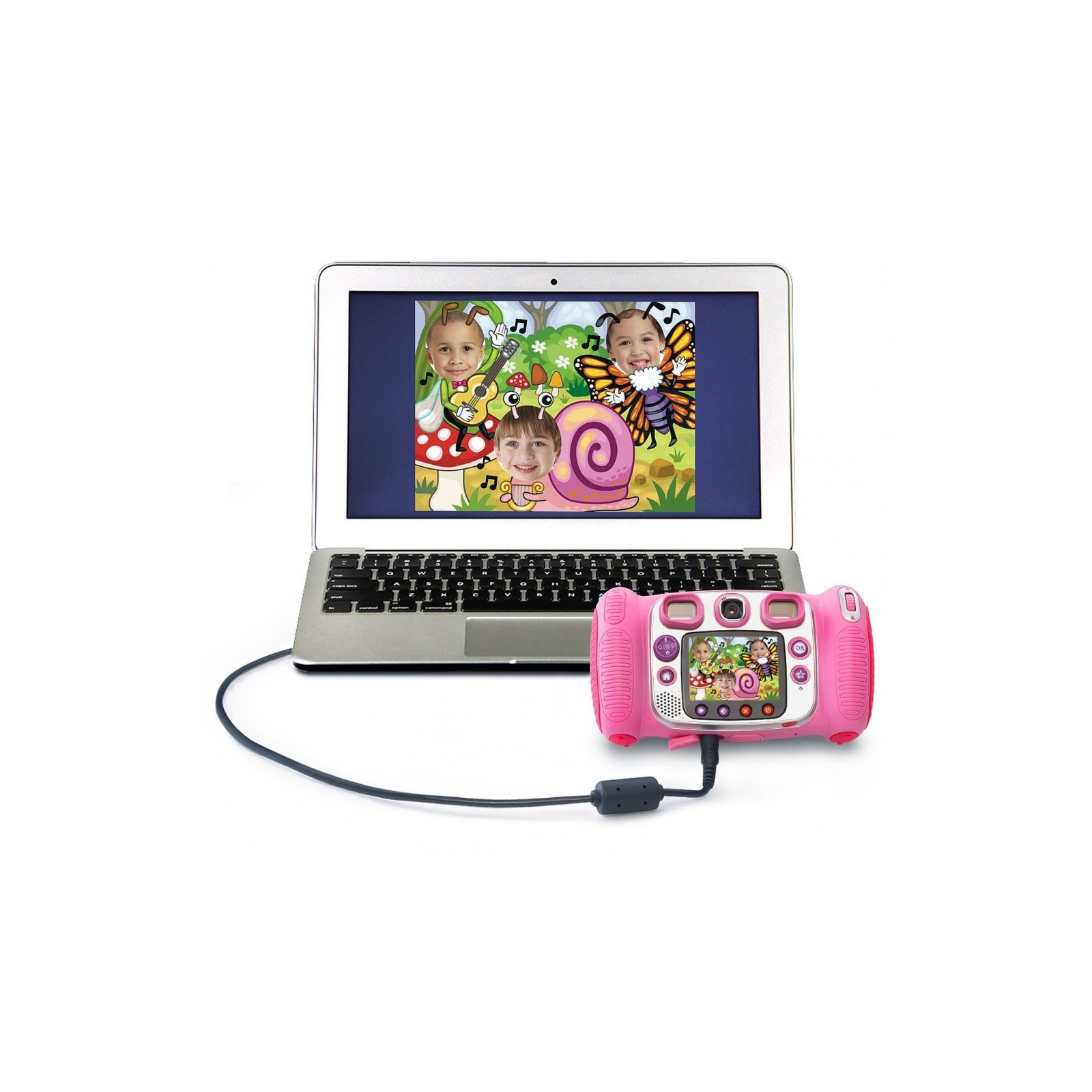 Интерактивная игрушка VTech Детская цифровая фотокамера Kidizoom Duo Pink (80-170853) изображение 4