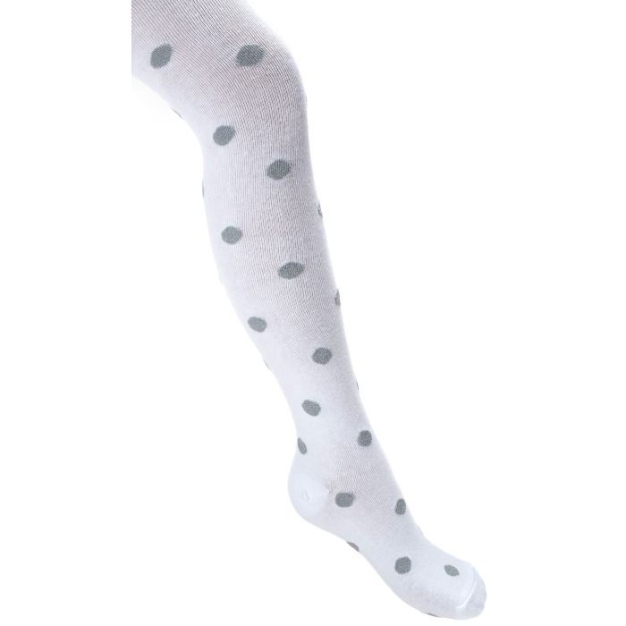 Колготки детские UCS Socks в горошек из люрекса (M0C0301-2051-5G-white)