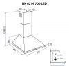 Витяжка кухонна Minola HK 6214 I 700 LED зображення 12