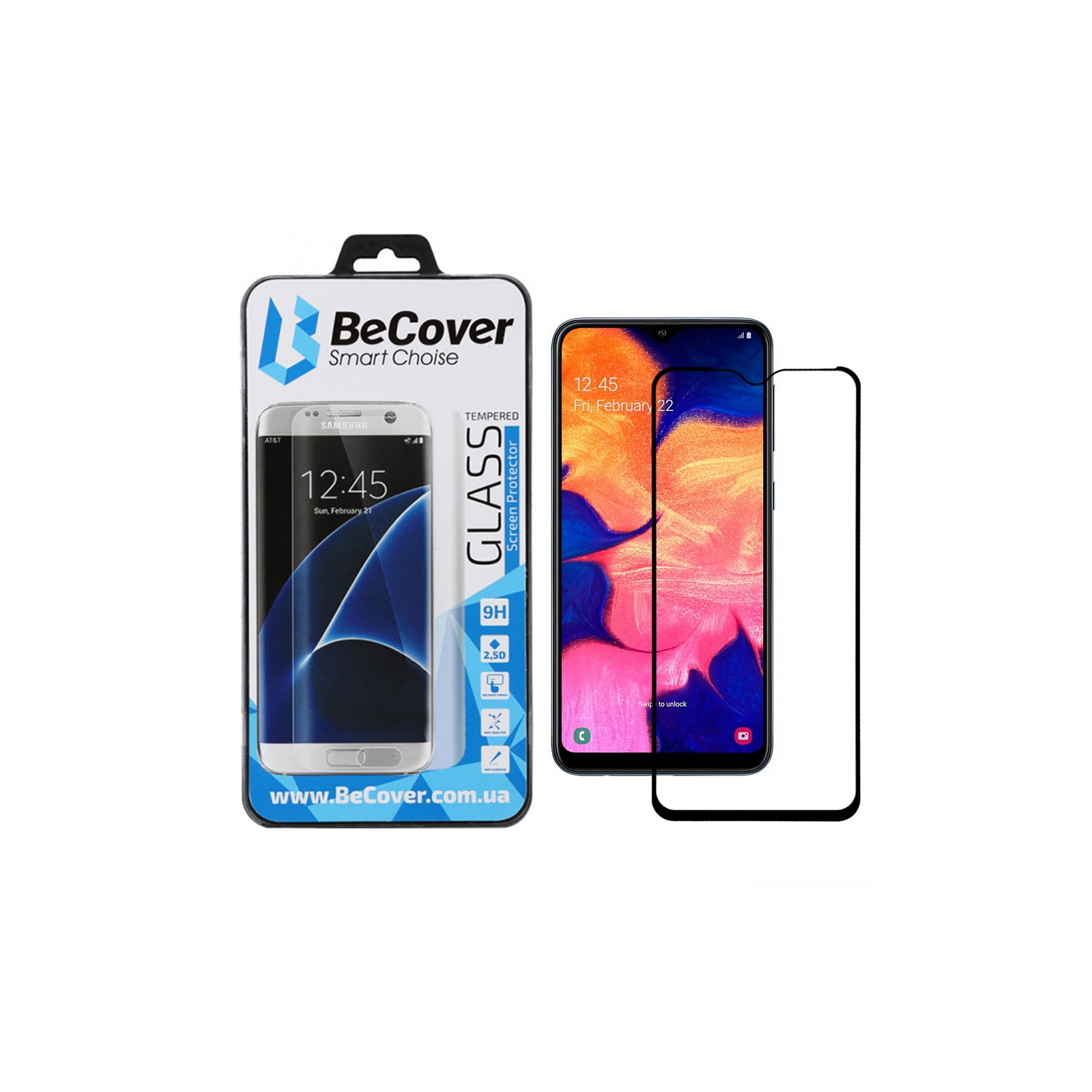 Стекло защитное BeCover Samsung Galaxy A10 SM-A105 Black (703677)