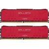 Модуль памяти для компьютера DDR4 32GB (2x16GB) 2666 MHz Ballistix Red Micron (BL2K16G26C16U4R)