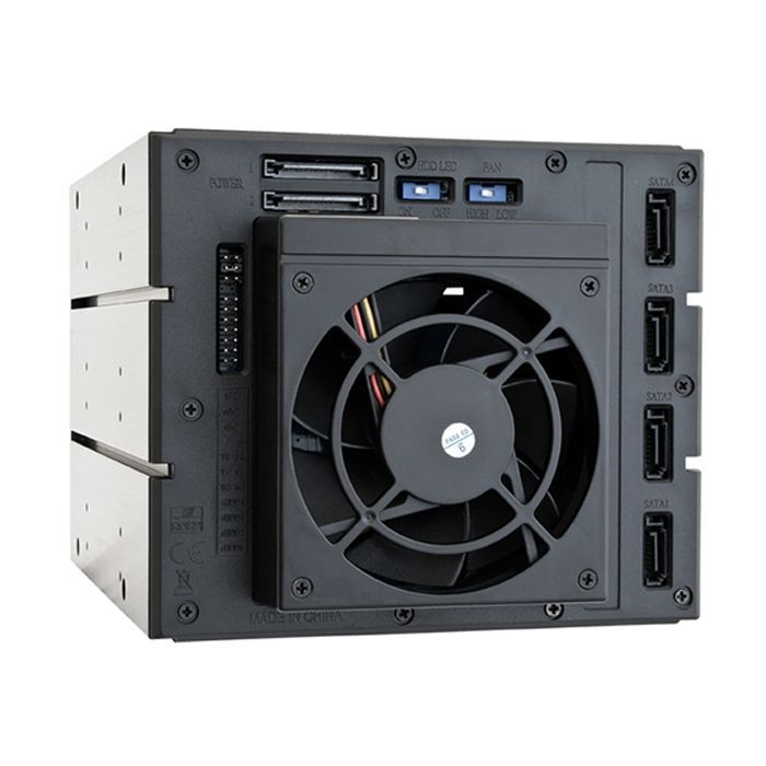 Бэкплейн Chieftec 3x5.25"/4x3.5" Hot-Swap Aluminium (CBP-3141SAS) изображение 2