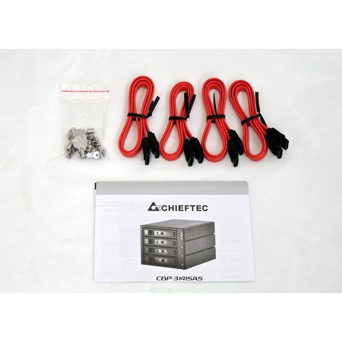 Бэкплейн Chieftec 3x5.25"/4x3.5" Hot-Swap Aluminium (CBP-3141SAS) изображение 5