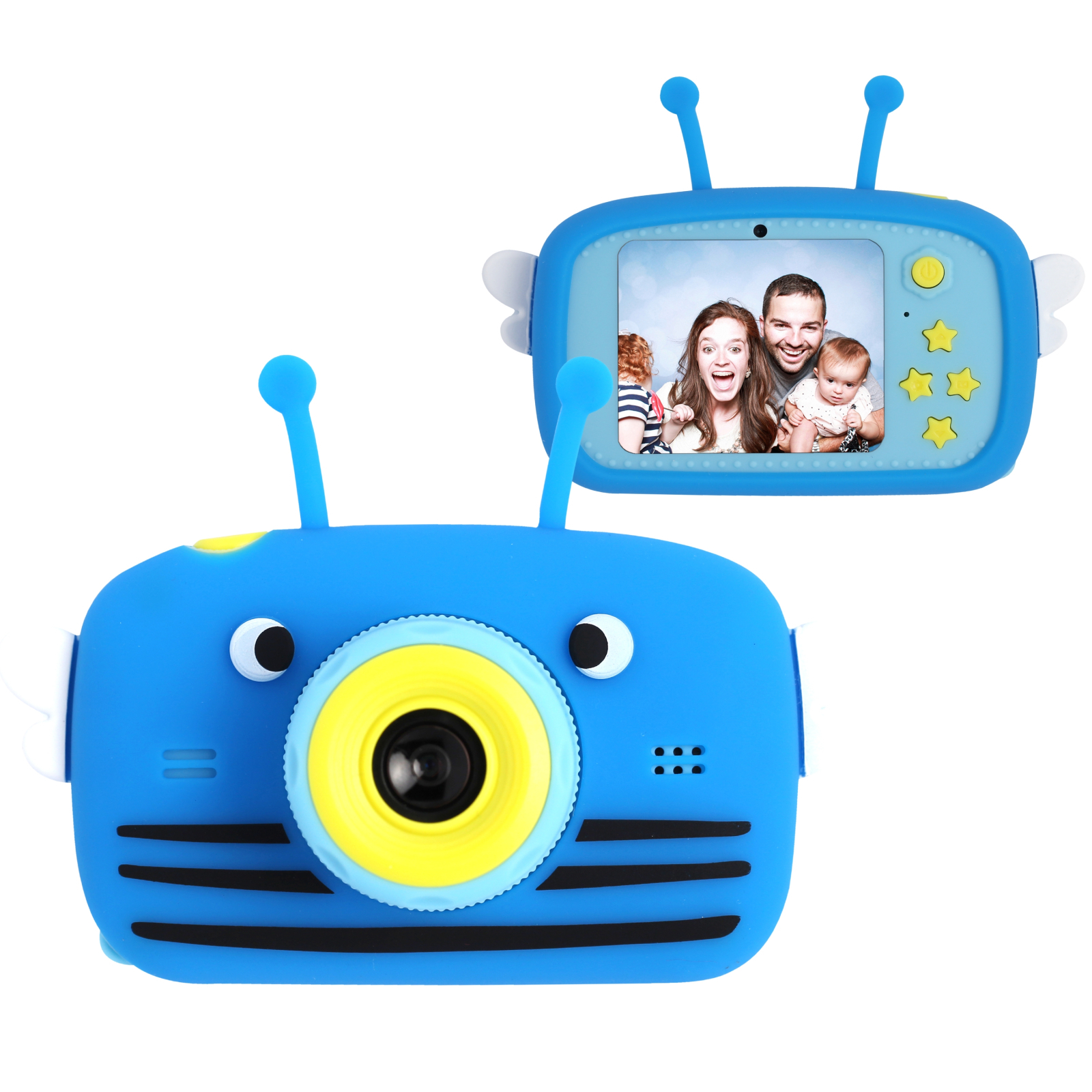 Интерактивная игрушка XoKo Bee Dual Lens Цифровой детский фотоаппарат розовый (KVR-100-PN)