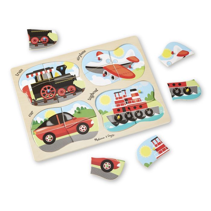 Пазл Melissa&Doug 4 в 1 Транспорт (MD9865) изображение 2