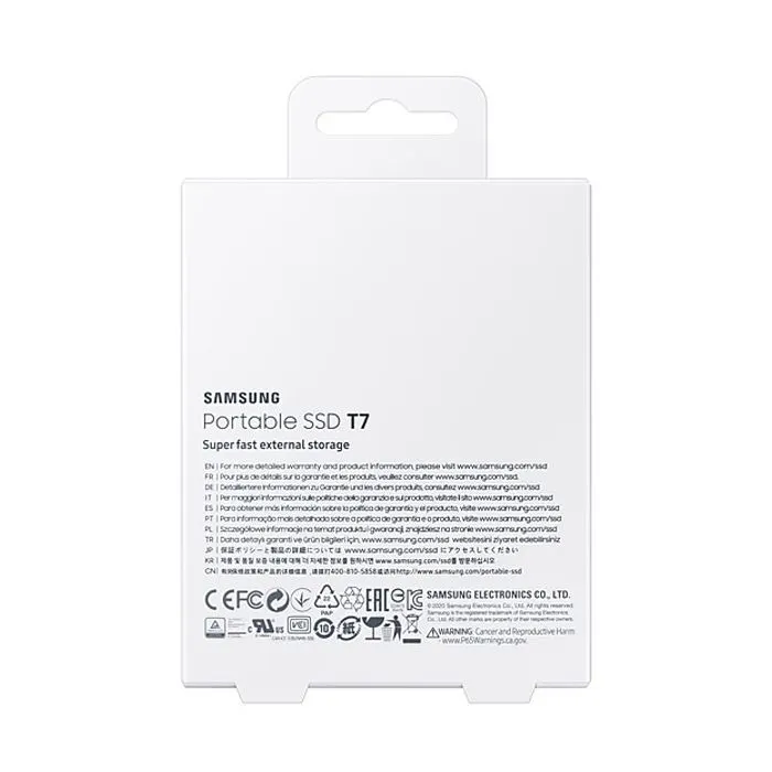 Накопитель SSD USB 3.2 2TB T7 Samsung (MU-PC2T0T/WW) изображение 11