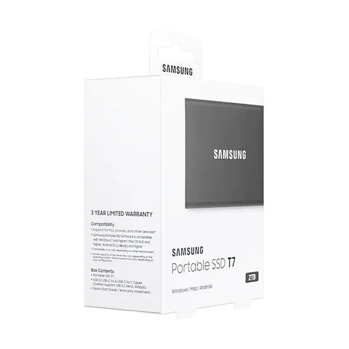 Накопитель SSD USB 3.2 2TB T7 Samsung (MU-PC2T0T/WW) изображение 9