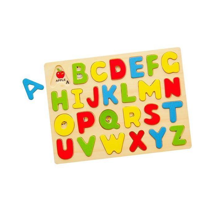 Развивающая игрушка Viga Toys Набор для обучения Алфавит-пазл (58543)
