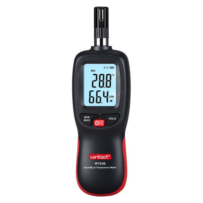 Термо-гигрометр Wintact цифровой Bluetooth 0-100%, -20-70°C (WT83B)