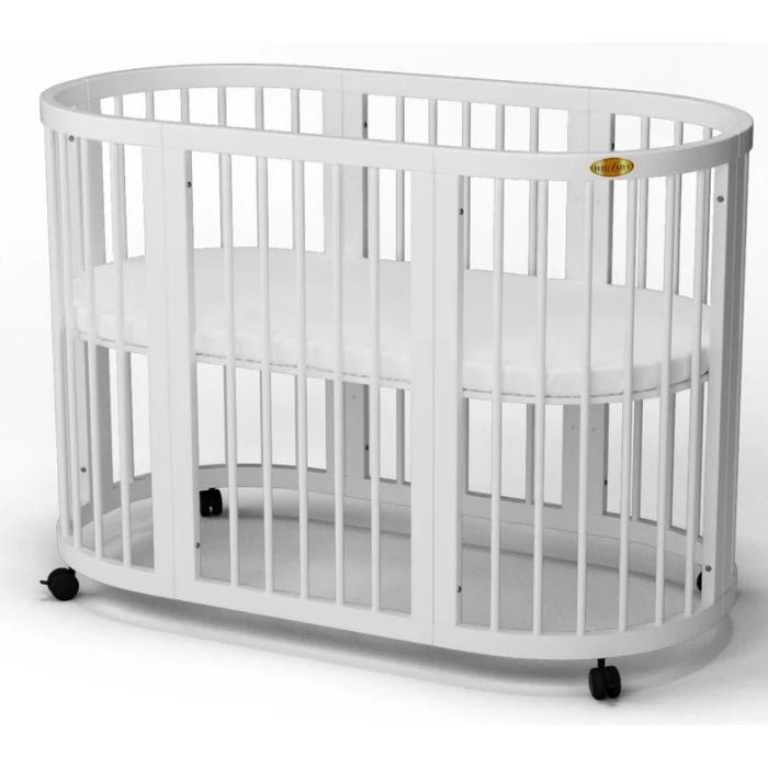 Кроватка Ingvart SMART BED OVAL сл. кость (1601015)