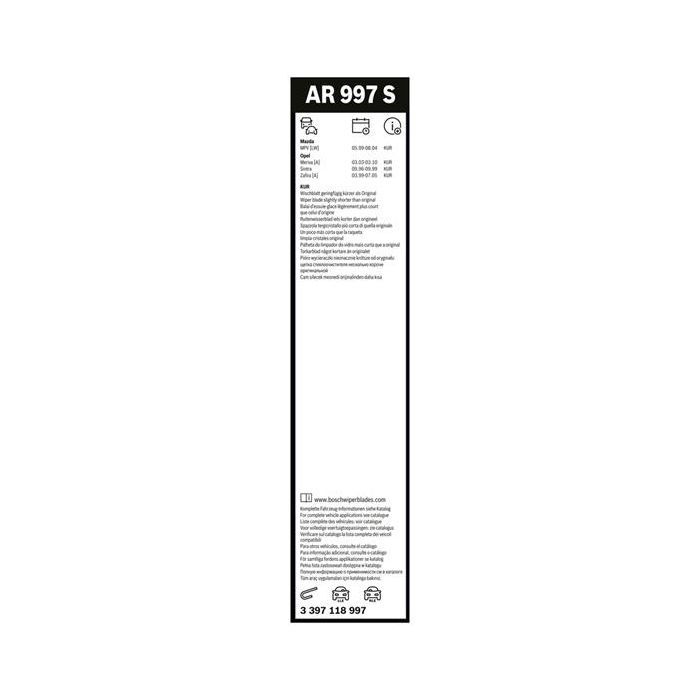 Щетка стеклоочистителя Bosch 3 397 118 997 изображение 5