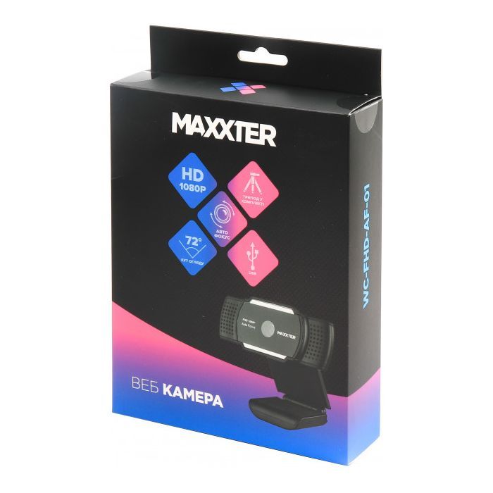 Веб-камера Maxxter FullHD 1920x1080 (WC-FHD-AF-01) изображение 8