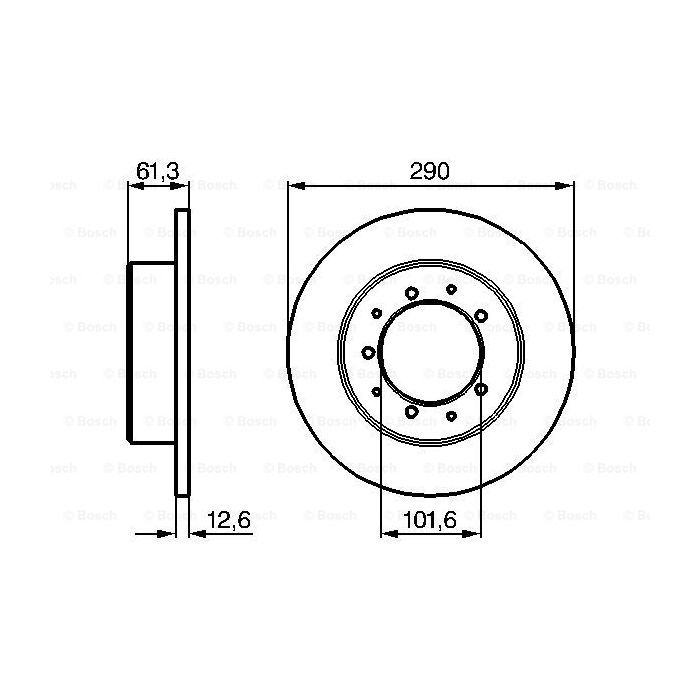 Гальмівний диск Bosch 0 986 478 656 зображення 5