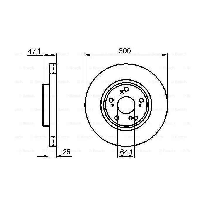 Тормозной диск Bosch 0 986 479 227 изображение 5