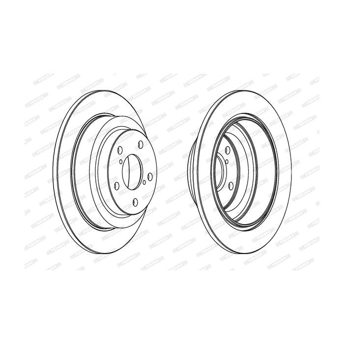 Тормозной диск FERODO DDF678C