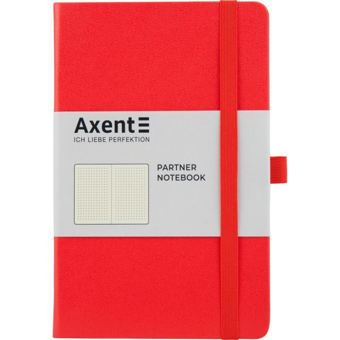 Книга записна Axent Partner 125х195 мм в точку 96 аркушів Червона (8306-05-A)