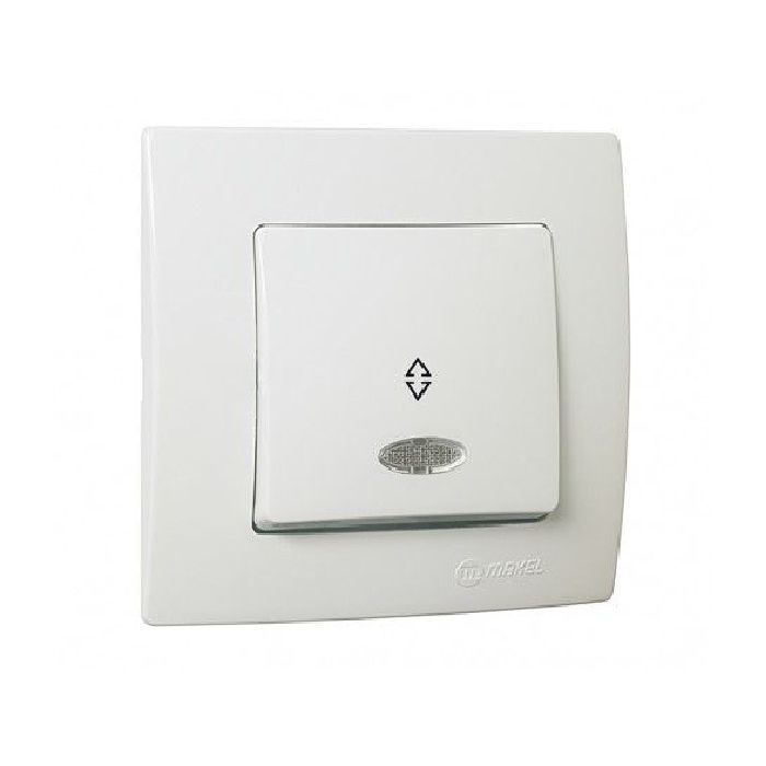 Перемикач MAKEL Lillium Natural Kare Біла (32001025)