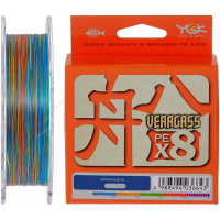 Фото - Волосінь і шнури YGK Шнур  Veragass Fune X8 150m Multi Color 0.6/0.128mm 14lb/5.2kg (5545.02 