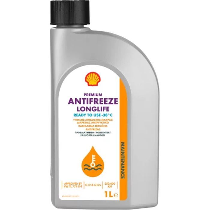 Антифриз Shell Premium LL 1л (готовий G12+ черв.) (5937)