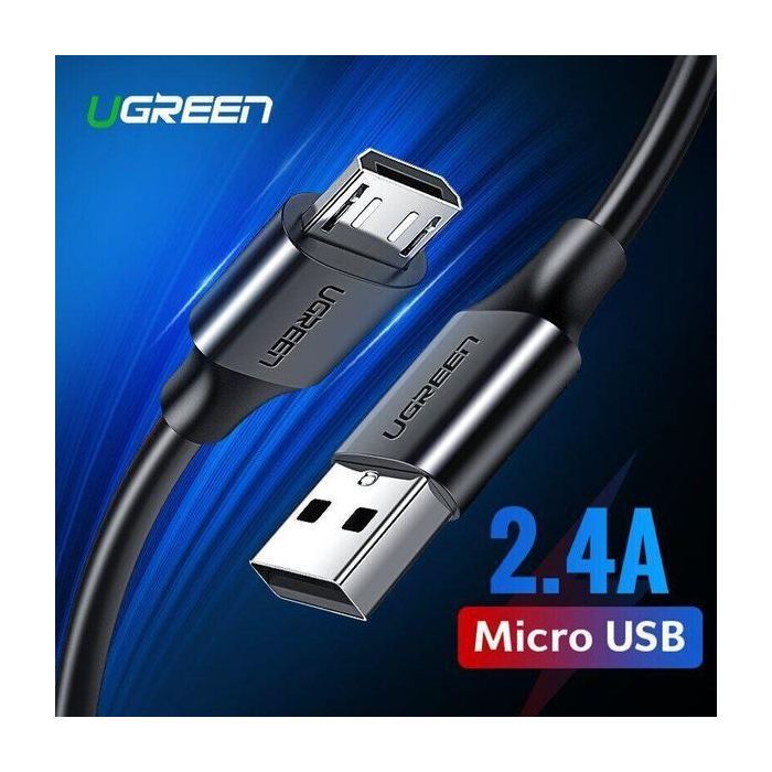 Дата кабель USB 2.0 AM to Micro 5P 1.5m US289 (Black) Ugreen (60137) зображення 2