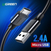 Дата кабель USB 2.0 AM to Micro 5P 1.5m US289 (Black) Ugreen (60137) изображение 2