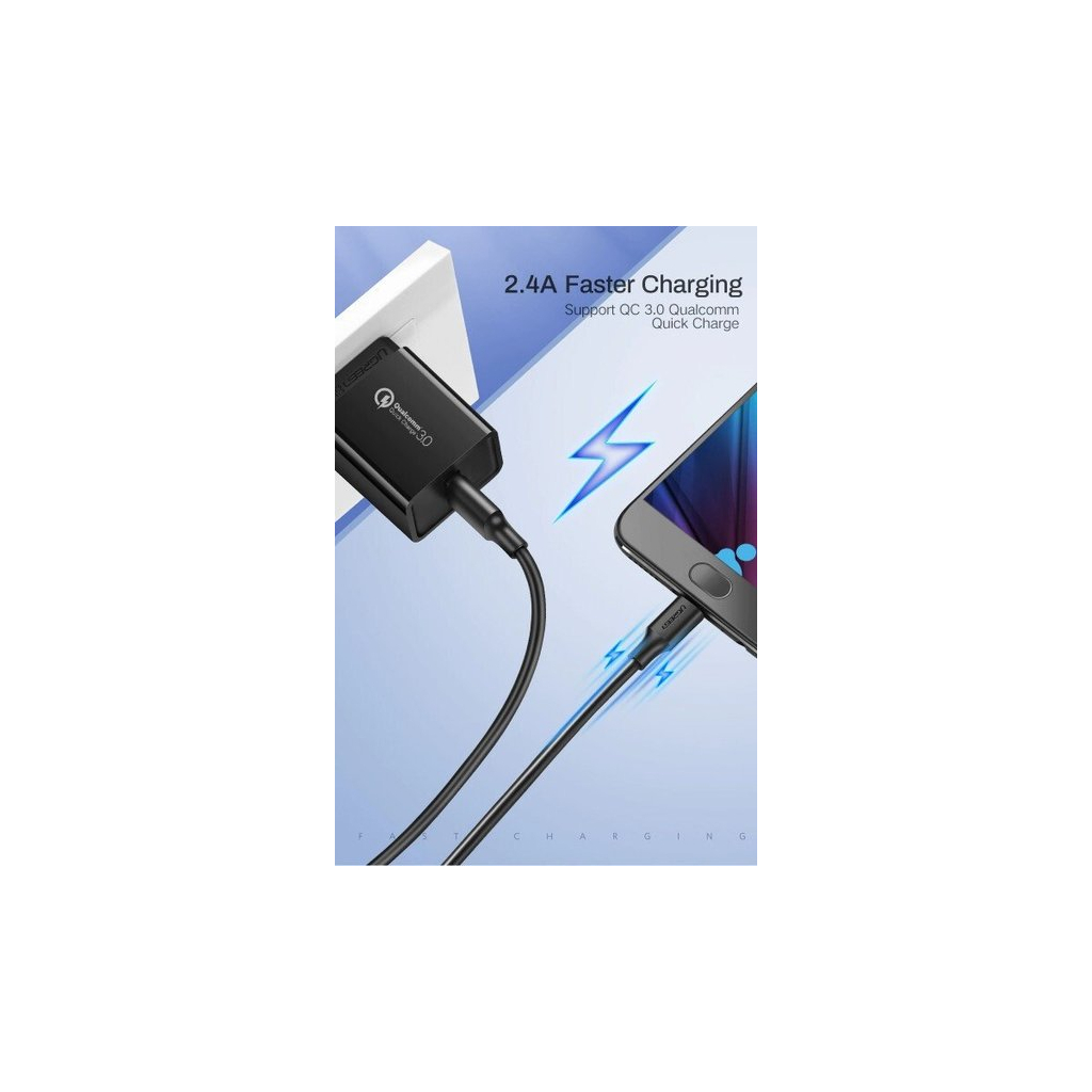 Дата кабель USB 2.0 AM to Micro 5P 1.5m US289 (Black) Ugreen (60137) зображення 5