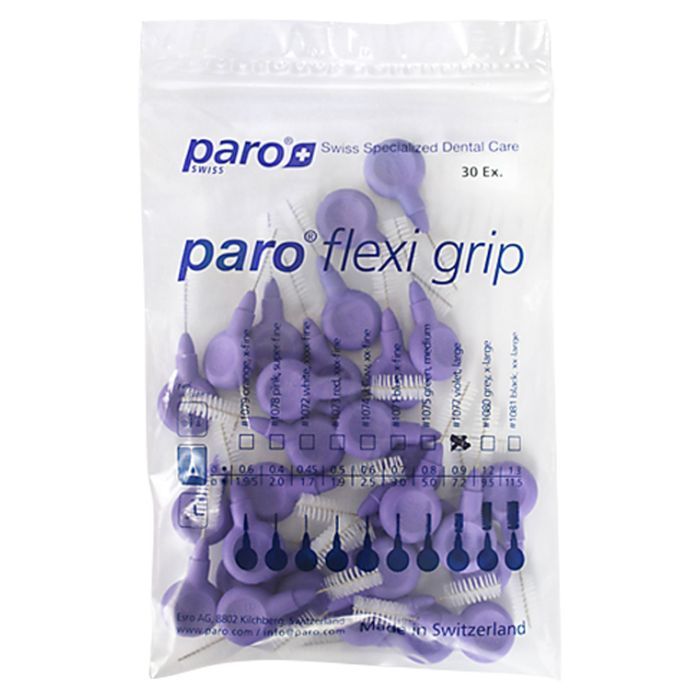 Щетки для межзубных промежутков Paro Swiss Flexi Grip крупные Ø 7.2 мм 4 шт. (7610458010778) изображение 2