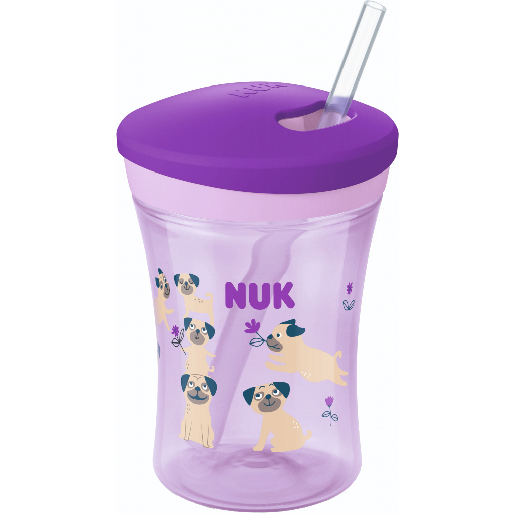 Поильник-непроливайка Nuk Evolution Action Cup 230 мл Фиолетовый (3952383)