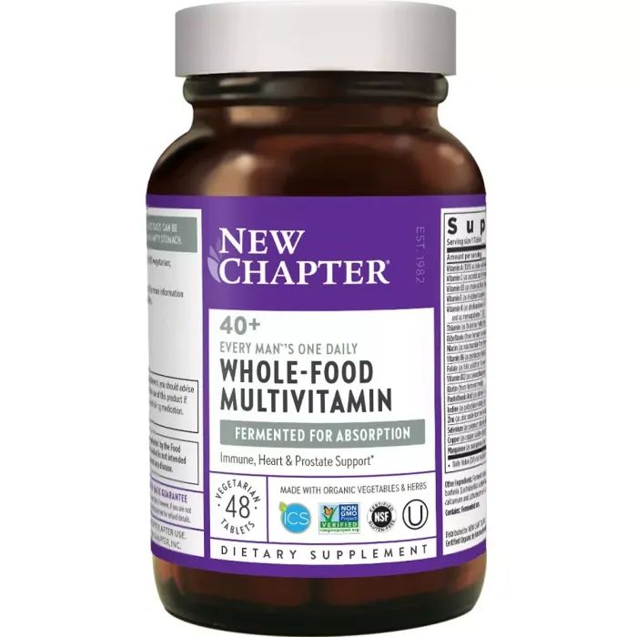 Мультивитамин New Chapter Ежедневные Мультивитамины для Мужчин 40+, Every Man's, 48 т (NCR-00370)