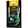 Дата кабель USB 2.0 AM to Lightning 1.0m 2A Cablexpert (CC-USB-8PLED-1M) изображение 5