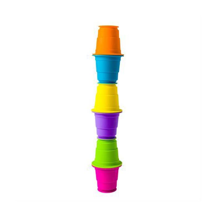 Развивающая игрушка Fat Brain Toys тактильная Мягкие чашки Suction Kupz 6 шт (F183ML) изображение 2
