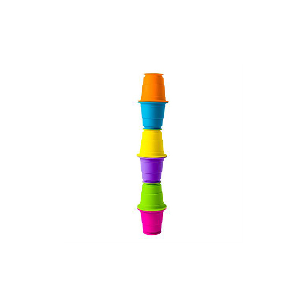 Розвиваюча іграшка Fat Brain Toys тактильна М'які чашки Suction Kupz 6 шт (F183ML) зображення 2