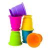 Развивающая игрушка Fat Brain Toys тактильная Мягкие чашки Suction Kupz 6 шт (F183ML)