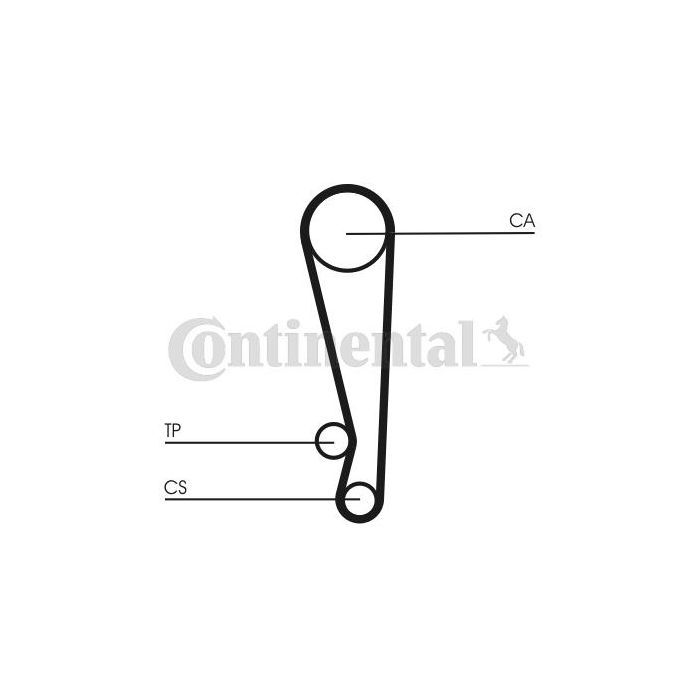 Ремінь ГРМ CONTITECH CT1024 зображення 2