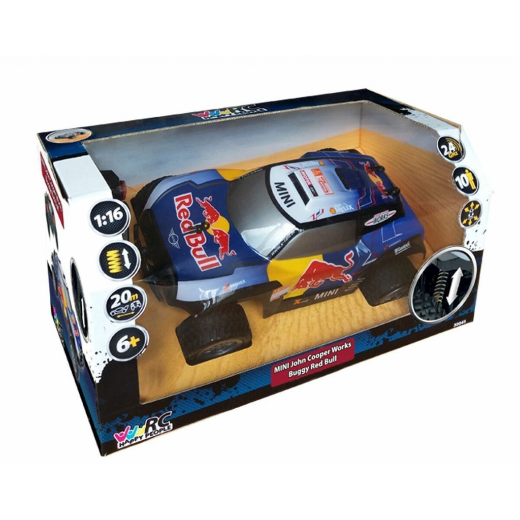 Радиоуправляемая игрушка Happy People Red Bull X-raid Mini JCW Buggy 1:16 2.4 ГГц (H30045) изображение 7
