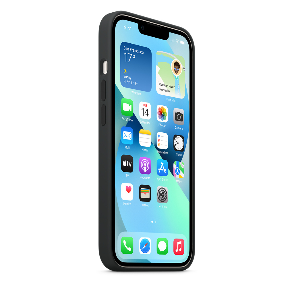 Чехол для мобильного телефона Apple iPhone 13 Silicone Case with MagSafe Midnight, Model A2706 (MM2A3ZE/A) изображение 6