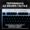 Клавіатура Logitech G Pro GX K/DA Brown Tactile Switch Black-White (920-010077) зображення 7