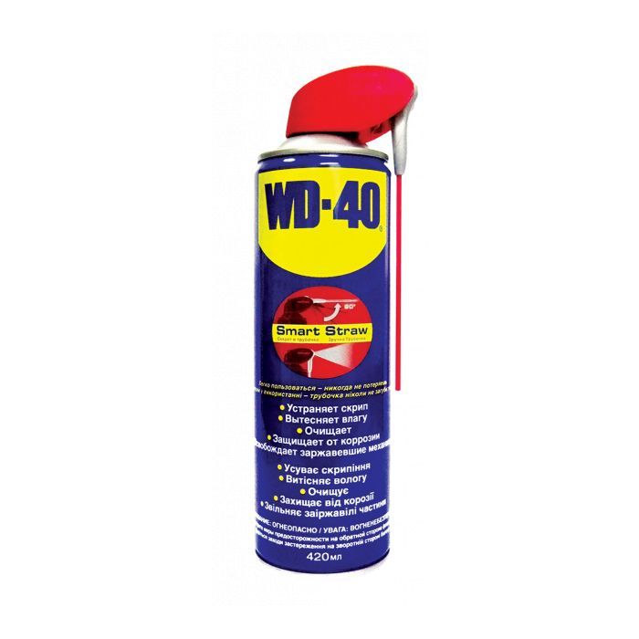 Смазка автомобильная WD-40 SMART STRAW аероз. 420мл (124W700051)