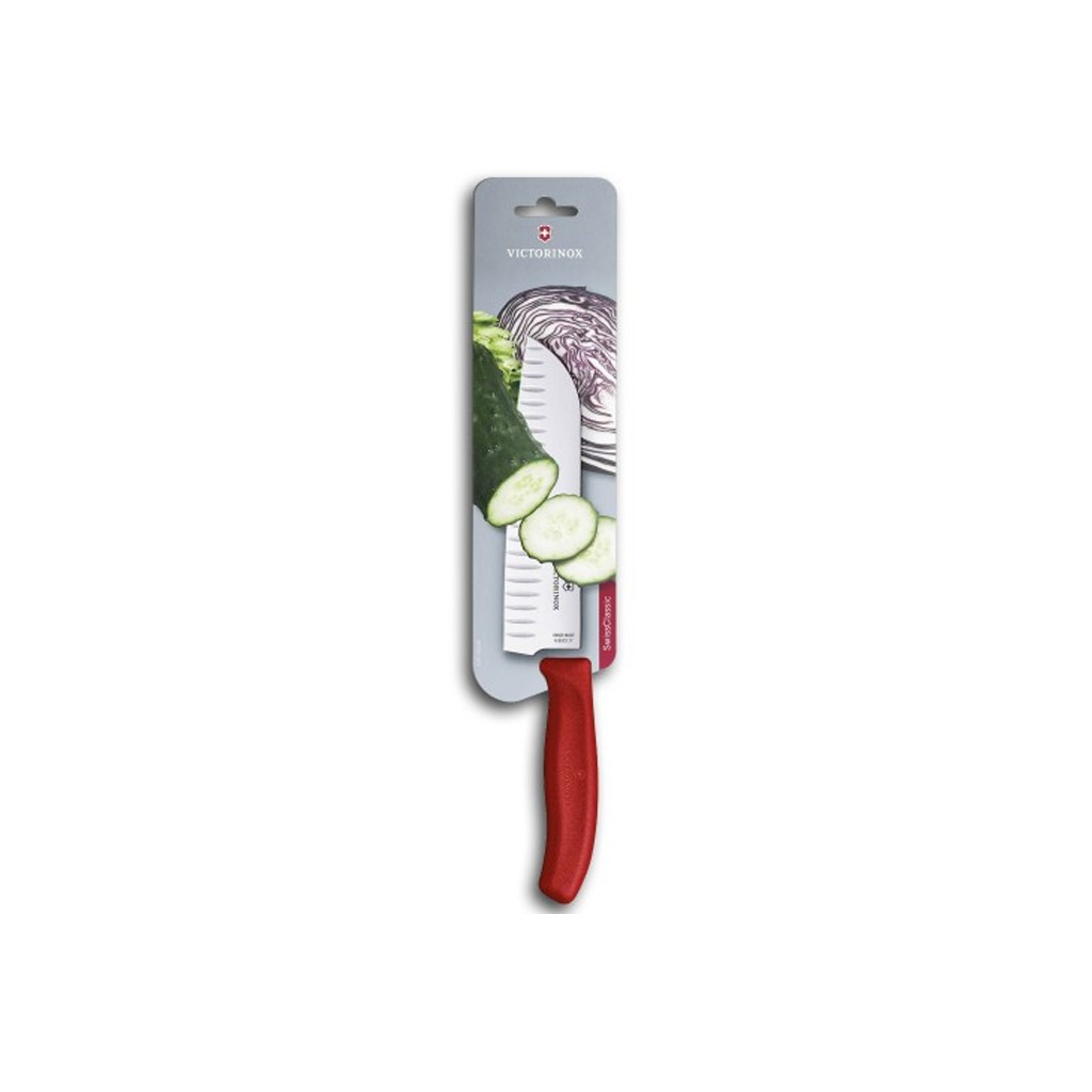 Кухонный нож Victorinox SwissClassic Santoku 17 см Pink (6.8526.17L5B)