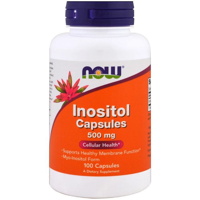 Витамин Now Foods Инозитол (В8), Inositol, 500 мг, 100 вегетарианских капсул (NOW-00475)
