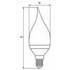 Лампочка EUROELECTRIC LED CW 6W E14 4000K 220V (LED-CW-06144(EE)) изображение 3