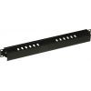 Кабельный организатор 19" 1U 40х60 пластиковая гребенка, RAL9005 Conteg (DP-VP-K02)