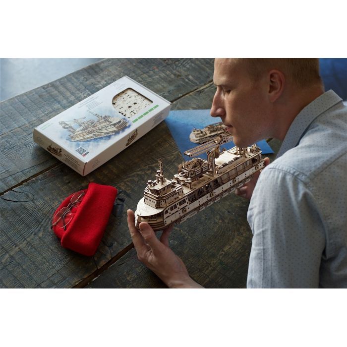 Конструктор Ugears Научно-исследовательское судно (70135) изображение 10