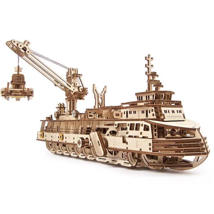Конструктор Ugears Научно-исследовательское судно (70135)