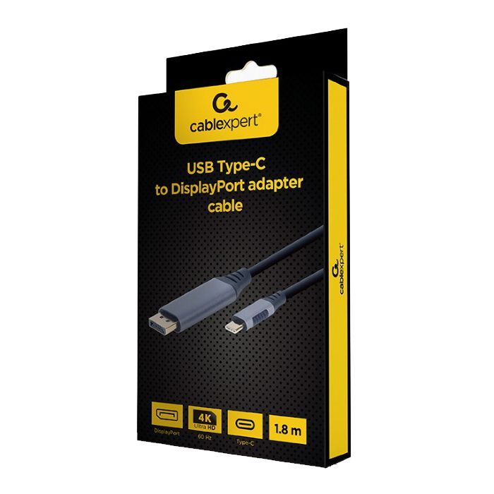 Кабель мультимедийный USB-C to DisplayPort 1.8m 4K 60Hz Cablexpert (CC-USB3C-DPF-01-6) изображение 3